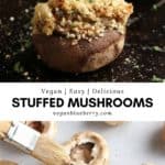 collage of mushroom images with text overlay for pinterest