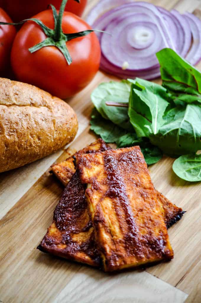 vegan tofu bacon