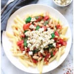 pinterest graphic for vegan feta meal