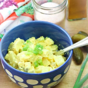 Amazing Curried Vegan Potato and Tofu Salad https://www.veganblueberry.com
