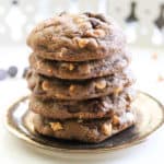 Double Chocolate Chip Vegan Cookie https://www.veganblueberry.com