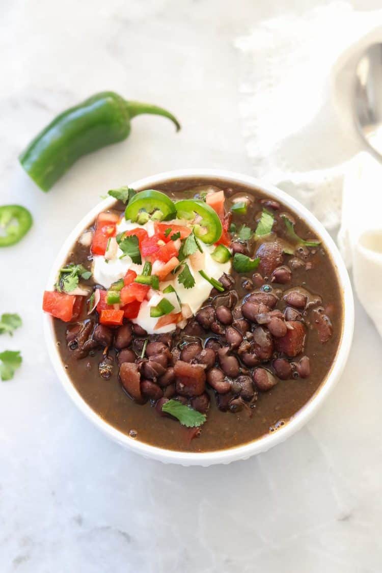 Vegan Black Bean Soup (Instant Pot) Vegan Blueberry