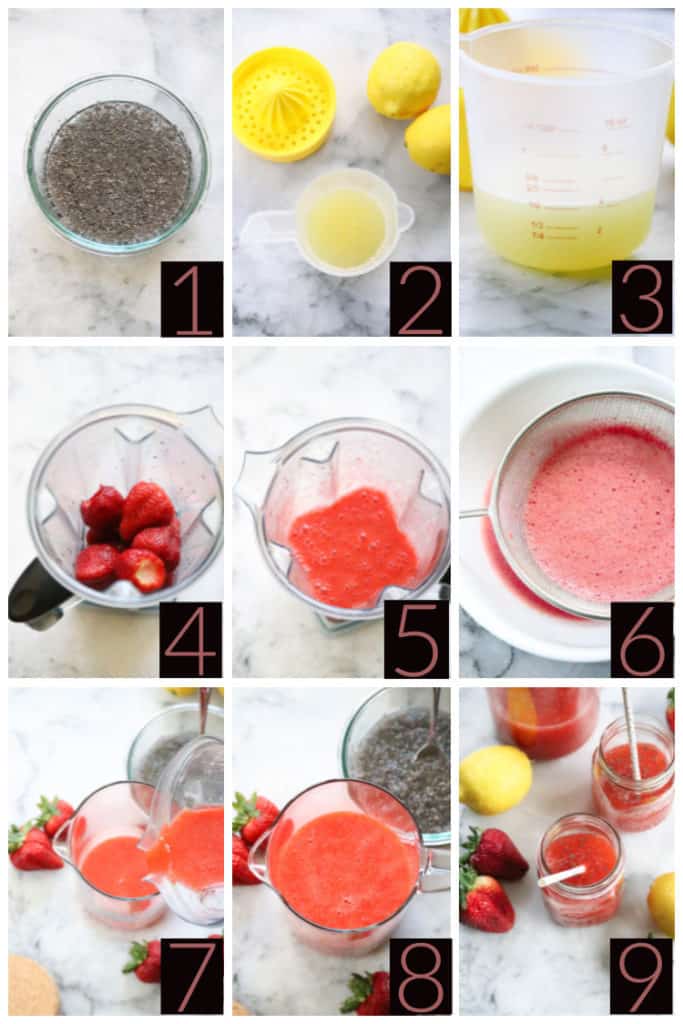Ultimate Chia drink for summer - Strawberry Lemonade!!!