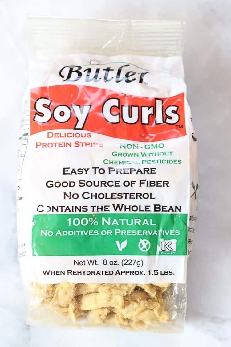 bag of Butler soy curls