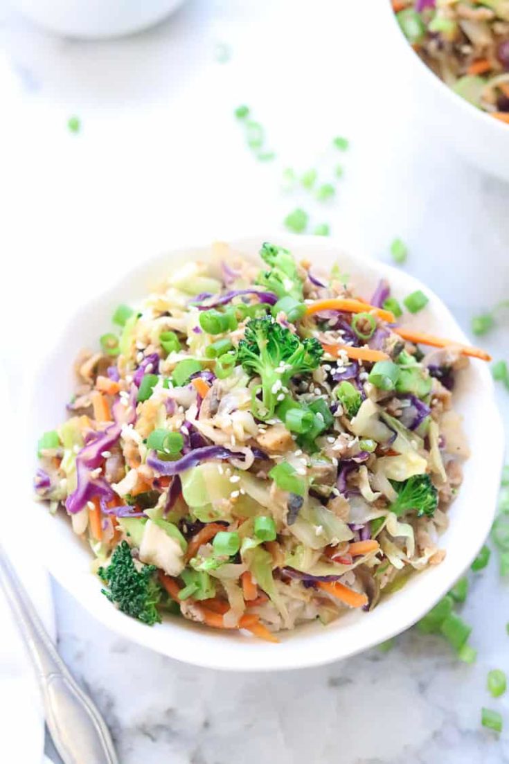 Vegan Egg Roll In A Bowl Vegan Blueberry