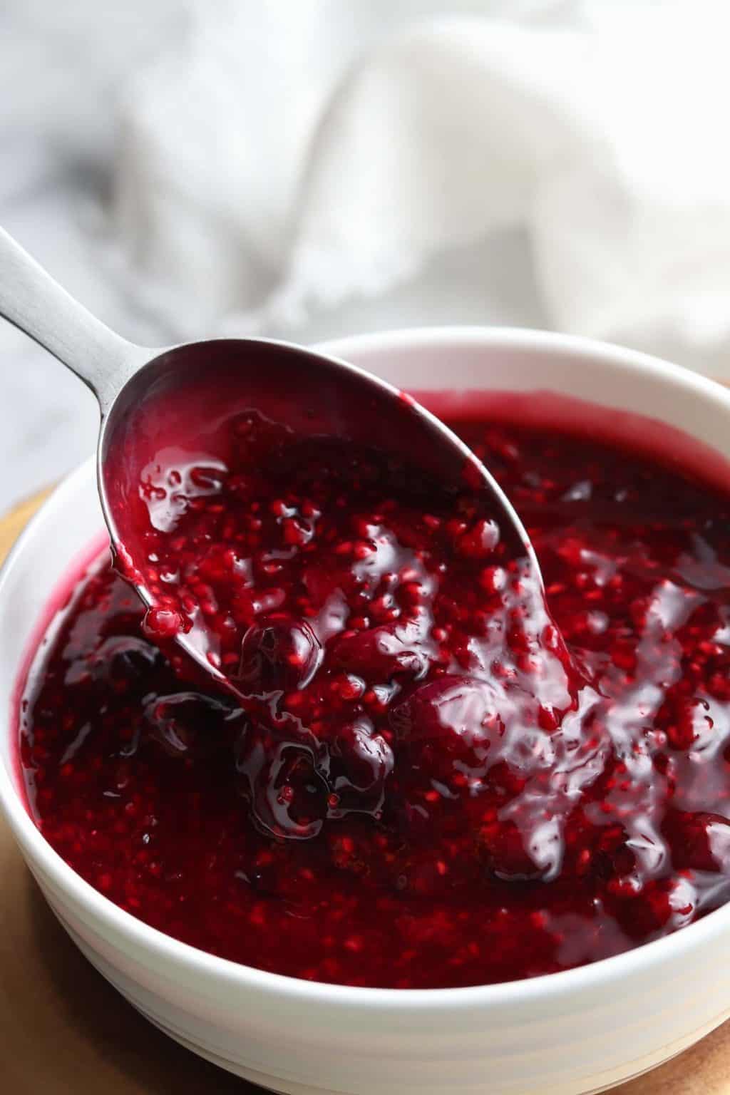 Simple Berry Sauce Vegan Blueberry