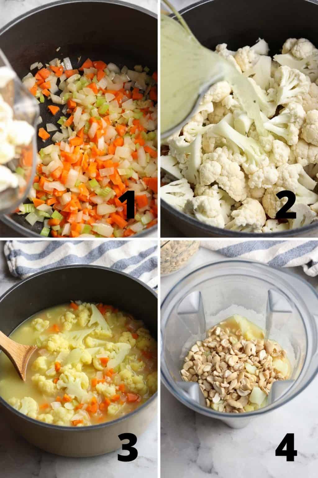 Creamy Vegan Cauliflower Soup Vegan Blueberry