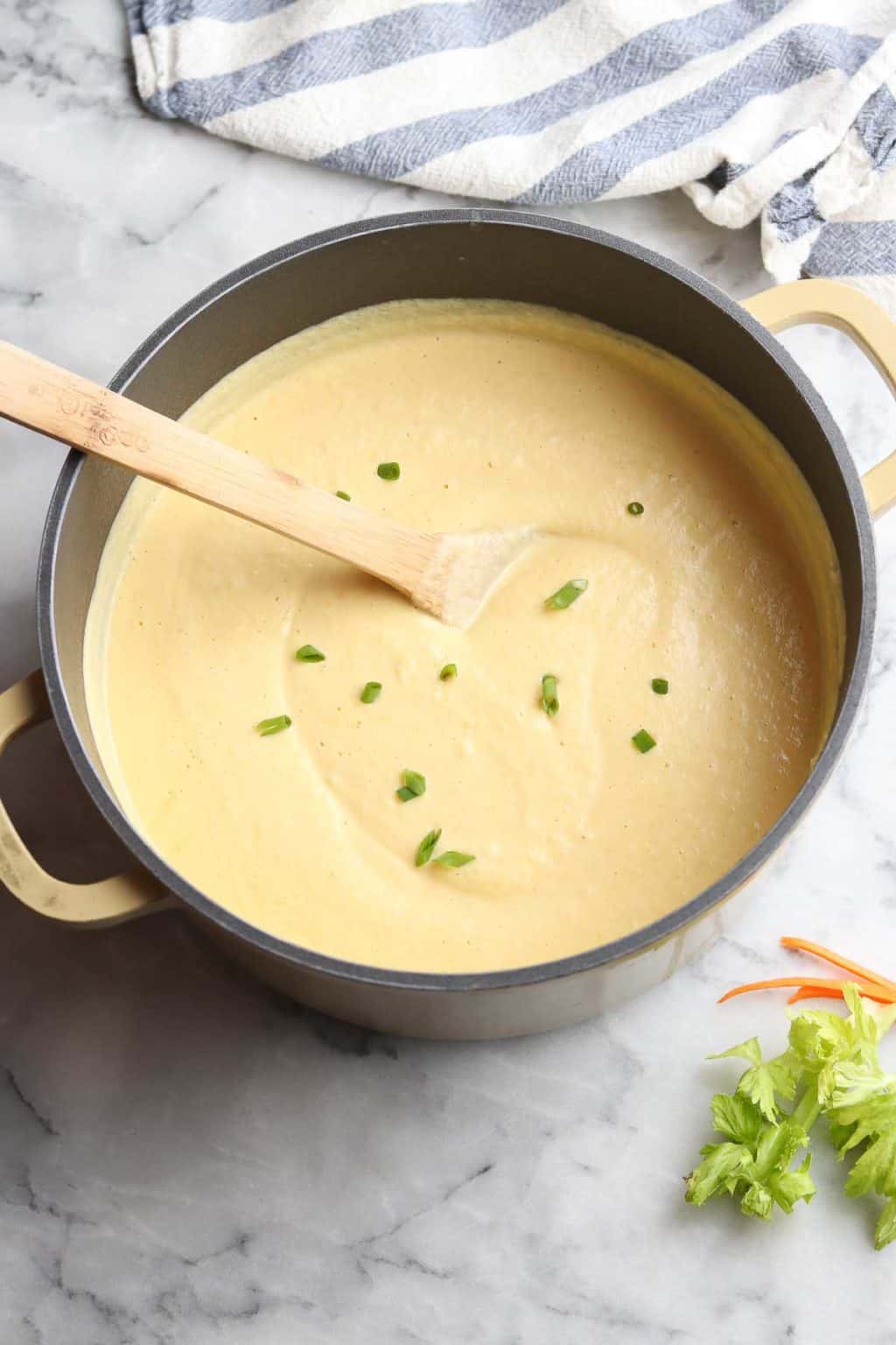 Creamy Vegan Cauliflower Soup Vegan Blueberry