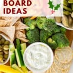 pinnable image of vegan charcuterie board ideas