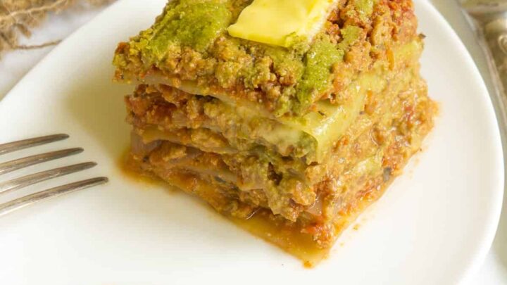 Image for Vegan Cabbage Lasagna with Spinach Alfredo