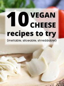 vegan cheese recipe graphic