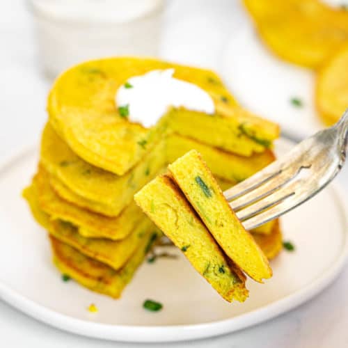 Vegan Savory Pancakes (Mung Bean Scallion Pancakes) Vegan Blueberry